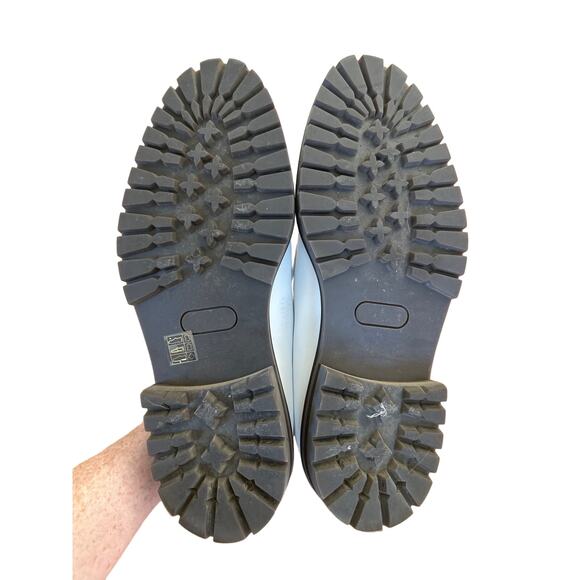 Common Projects - Men's Plain Toe Derby Shoes in White & Black - Picture 10 of 10